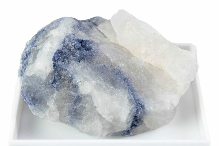 Brilliant Blue Dumortierite with Milky Quartz - Brazil #380117